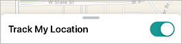 Track My Location on iOS Track My Location on iOS